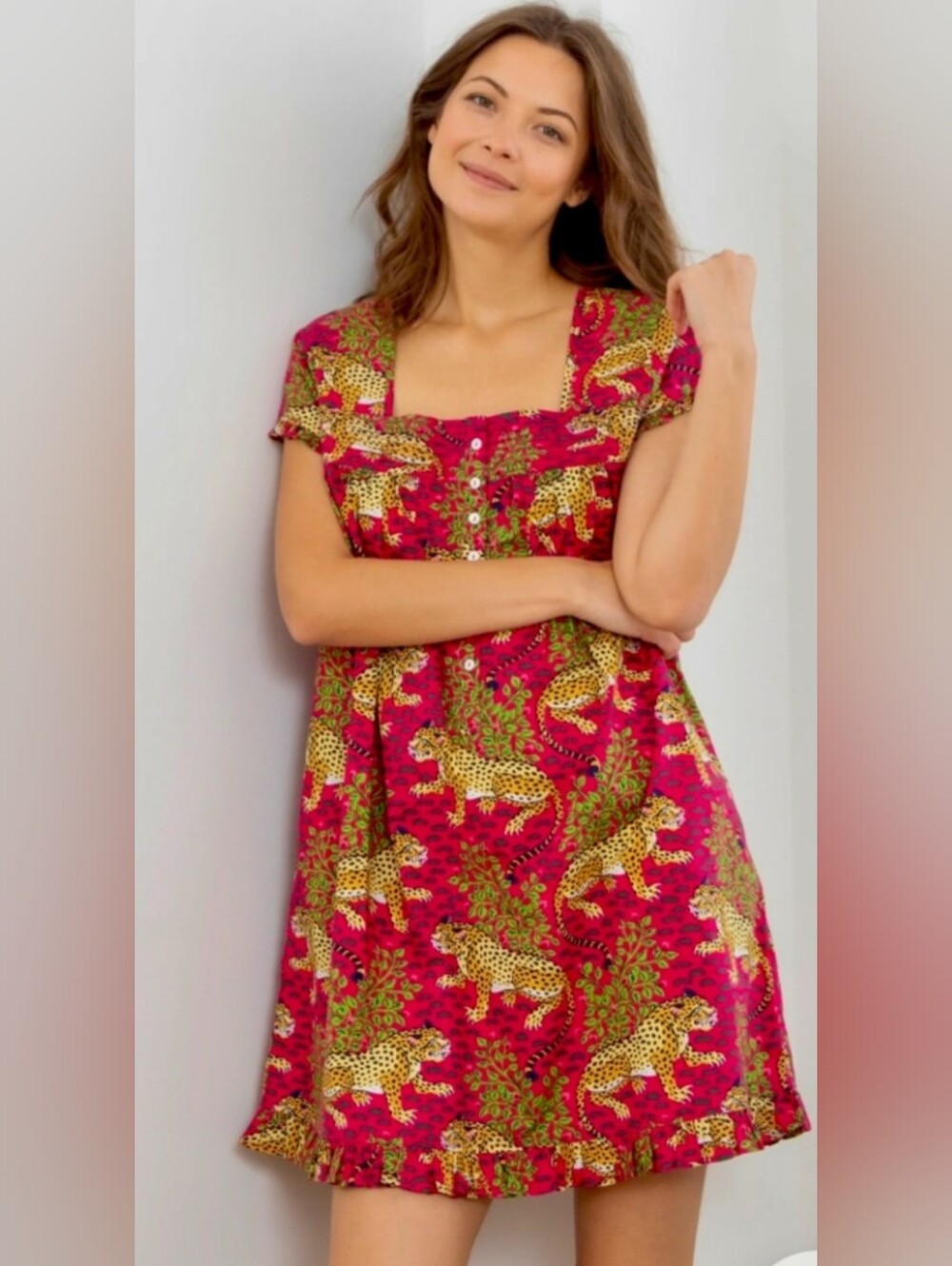 Like New Printfresh Pintuck Bagherra, Hot Pink.  Size XS